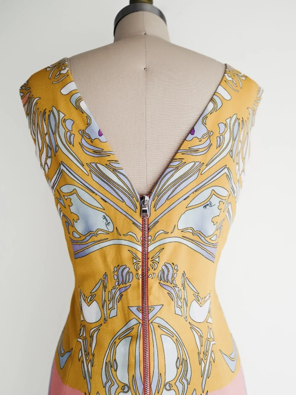 PUCCI spring 2016 pastel silk shift dress 38 IT US 8 - Picture 5 of 11